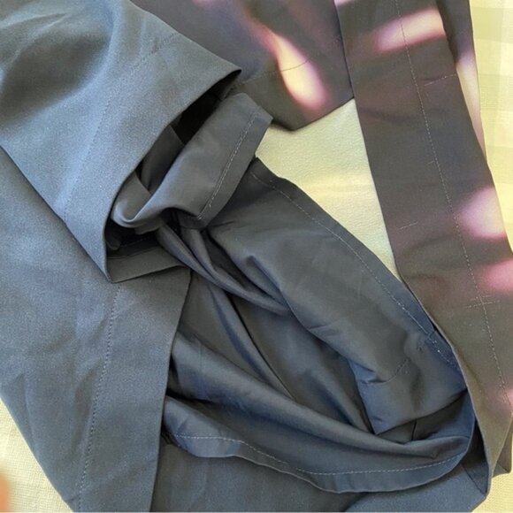 WILLOW THREAD navy blue dress v neck silky summer spring sleeveless M summertime - Picture 7 of 14